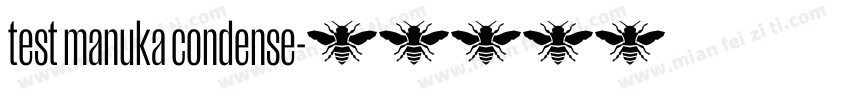 test manuka condense字体转换